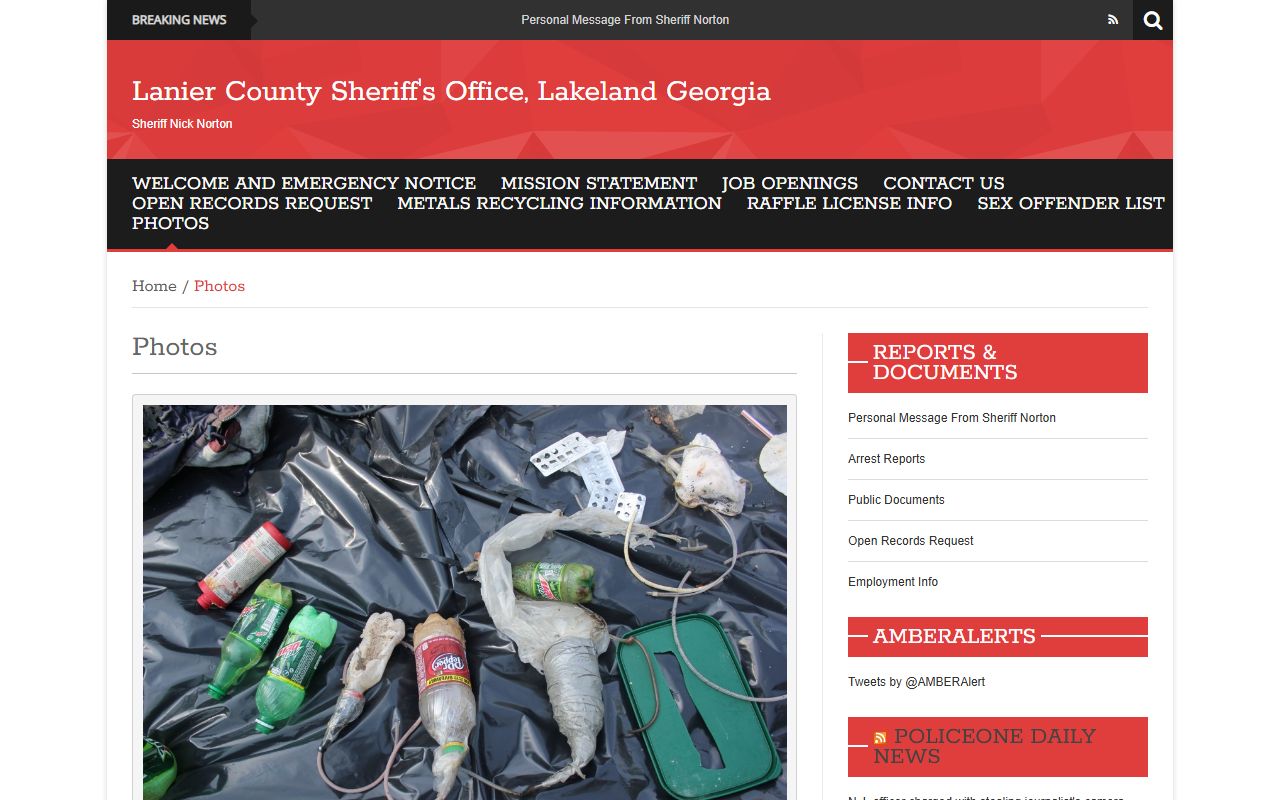 Lanier County jail mugshots official sheriff photos page is not a booking photo gallery